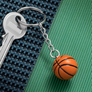 Basketboll Nyckelring