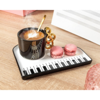Musikmugg Med Pianobricka