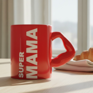 Super Mama Mugg Röd