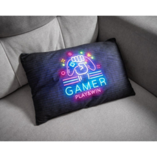 Neon Gamer Play & Win Kudde