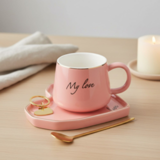 My Love Mugg Presentset Rosa