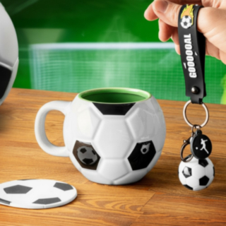 Fotboll Mugg & Nyckelring Presentset