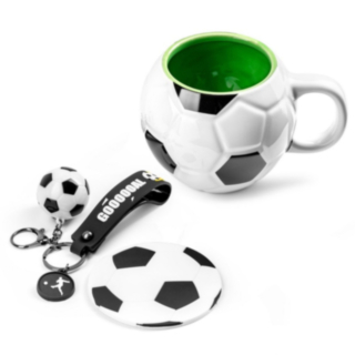 Fotboll Mugg & Nyckelring Presentset