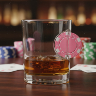 Casino Pokermarker Glas