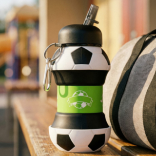 Fotboll Hopfällbar Vattenflaska 550 ml