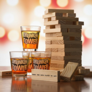 Drunken Tower Jenga Drickspel