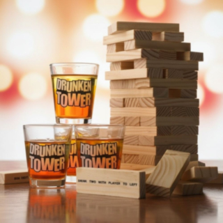 Drunken Tower Jenga Drickspel