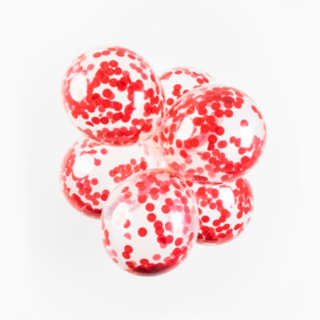Konfetti Ballonger Röda
