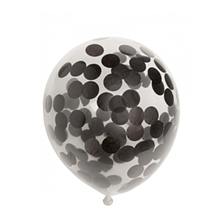 Konfetti Ballonger Svarta
