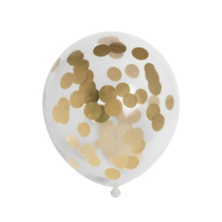 Konfettiballonger Guld