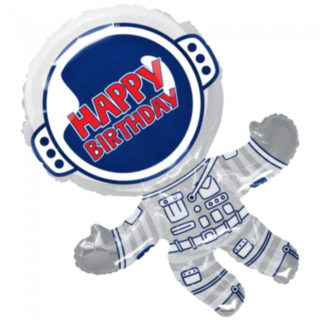 Astronaut Happy Birthday Folieballong
