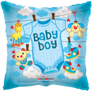 Baby Boy Folieballong Ljusblå