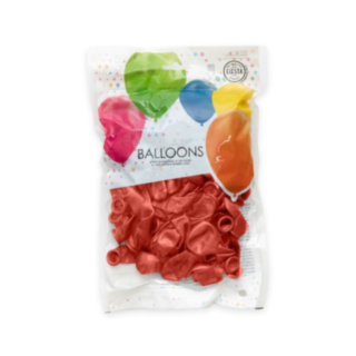 Krom Mini Latexballonger Röd