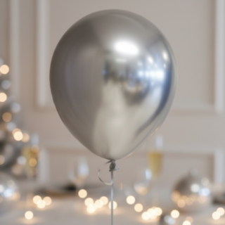 Krom Latexballonger Silver