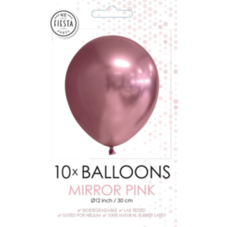 Krom Latexballonger Ljusrosa