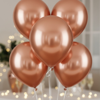 Krom Latexballonger Koppar