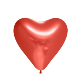 Hjärtformade Latexballonger Röd