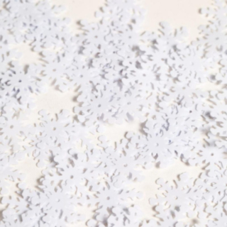 Snöflinga Konfetti Vit