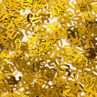 50 År Konfetti Guld