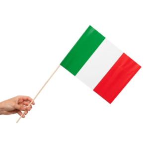 Italien Flagga På Pinne