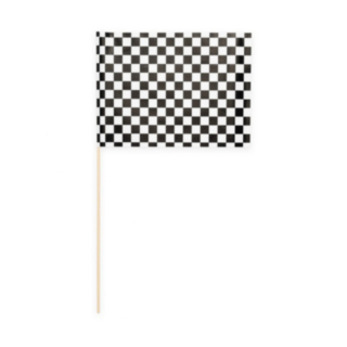 Racingflagga På Pinne