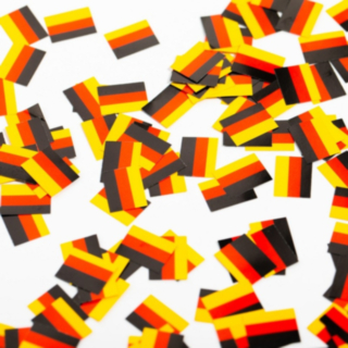 Tyskland Flagga Konfetti