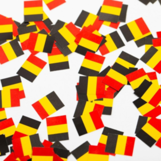 Belgien Flagga Konfetti