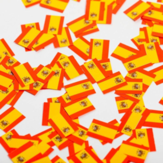 Spanien Flagga Konfetti