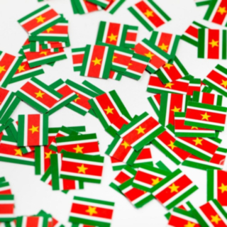 Surinam Flagga Konfetti