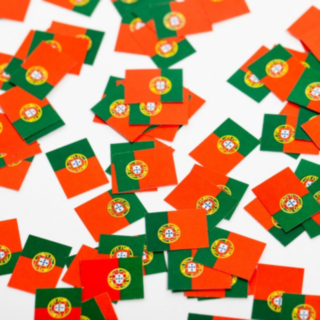 Portugal Flagga Konfetti