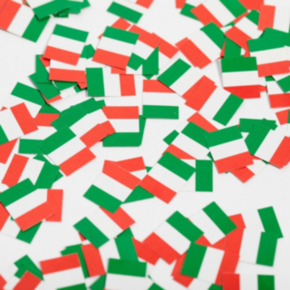 Italien Flagga Konfetti