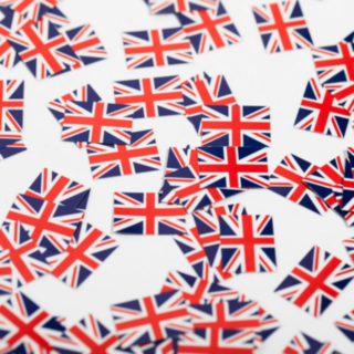 Storbritannien Flagga Konfetti