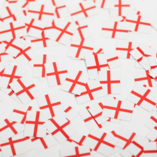 England Flagga Konfetti