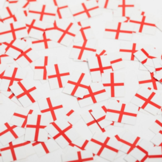 England Flagga Konfetti