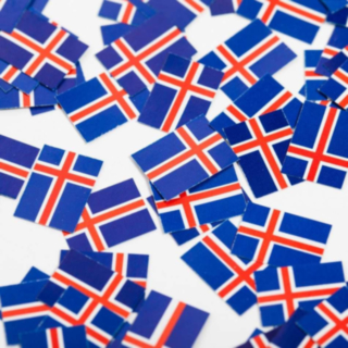 Island Flagga Konfetti