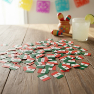 Mexico Flagga Konfetti