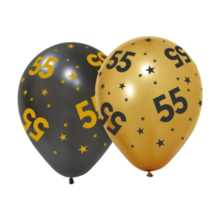 55 År Golden Celebrations Latexballonger