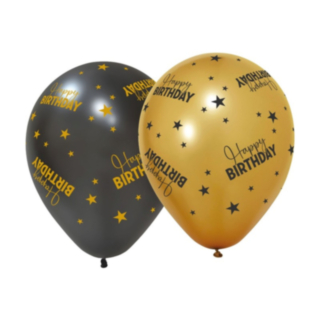 Happy Birthday Golden Celebrations Latexballonger