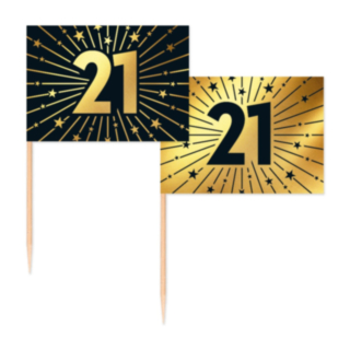 21 Års Golden Celebrations Tårtpinnar