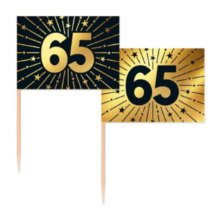 65 År Golden Celebrations Tårtpinnar