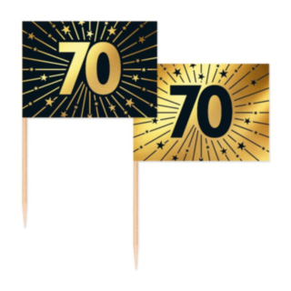 70 År Golden Celebrations Tårtpinnar