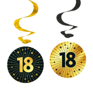 18 År Golden Celebrations Swirls