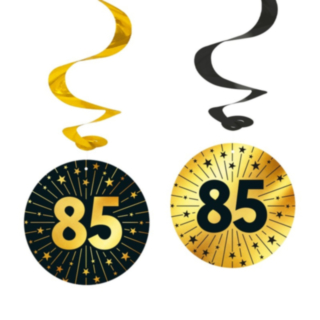 85 År Golden Celebrations Swirls