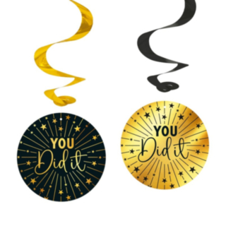 You Did It Golden Celebrations Swirls
