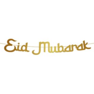 Eid Mubarak Girlang Guld