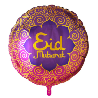 Eid Mubarak Rund Folieballong
