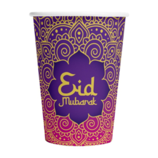 Eid Mubarak Pappersmuggar Lila