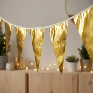 Vimpelgirlang Metallic Guld