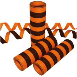 Randiga Serpentiner Orange/Svart