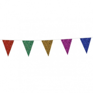 Vimpel Flaggirlang Glitter Multifärgad